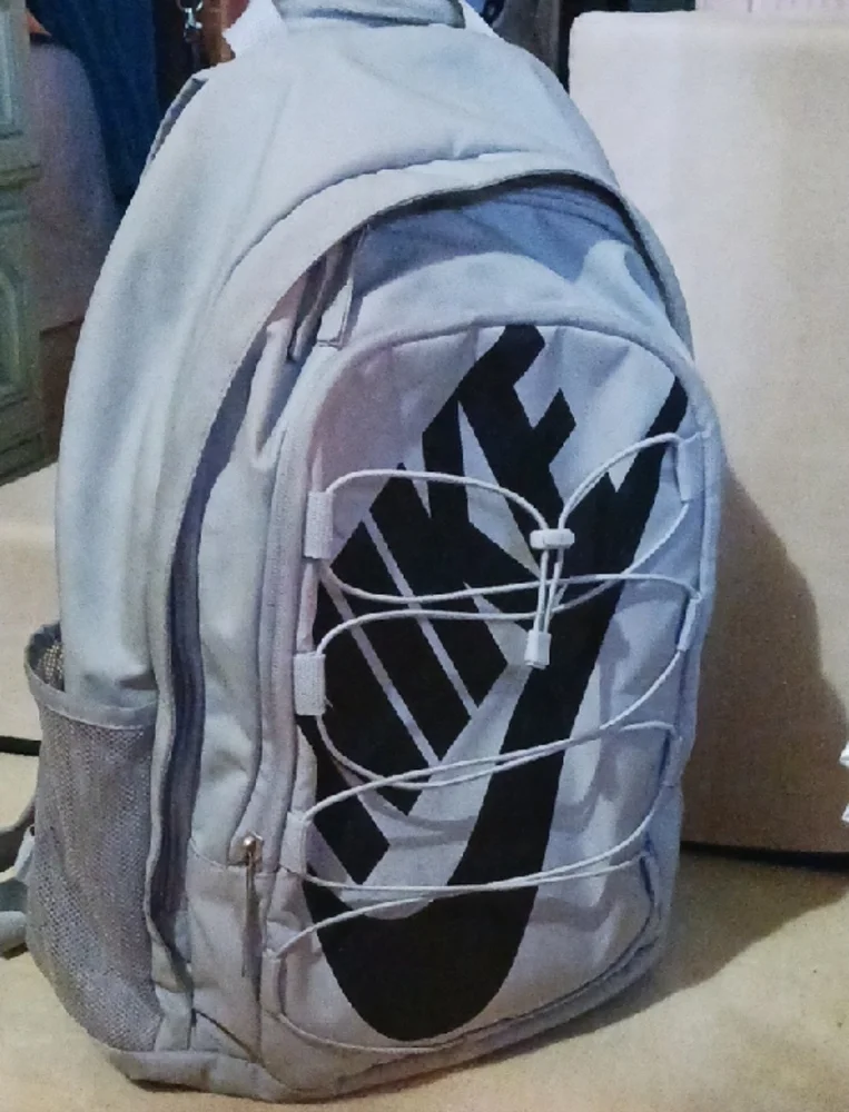 Nike Light Gray Backpack with Black Logo - Picture 5 of 10